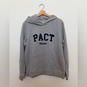 Pact Organic Hooded Sweatshirt Gray Size Small